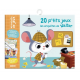 20 p'tits jeux autour du monde - 5 labyrinthes- 5 cherche et trouve- 5 points à relier- 5 mots mêlés. Avec 1 feutre effaçable e