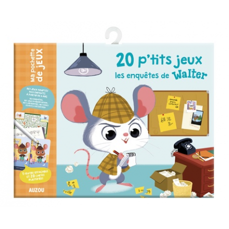 20 p'tits jeux autour du monde - 5 labyrinthes- 5 cherche et trouve- 5 points à relier- 5 mots mêlés. Avec 1 feutre effaçable e