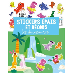 Stickers épais et décors - dinosaures