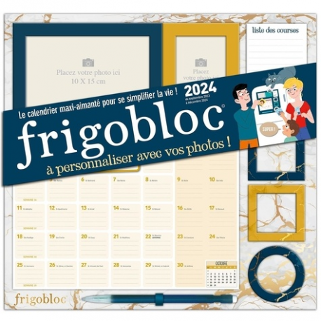 Mini Frigobloc Mensuel 2024 - Calendrier d'organisation familiale