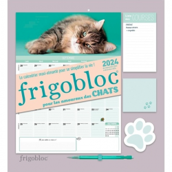 Frigobloc mensuel pour les amoureux des chats - Le calendrier maxi-aimanté pour se simplifier la vie ! Avec un critérium