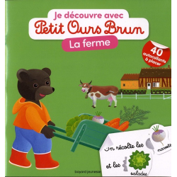 Je découvre la ferme avec Petit Ours Brun - Avec 40 autocollants à placer - Album