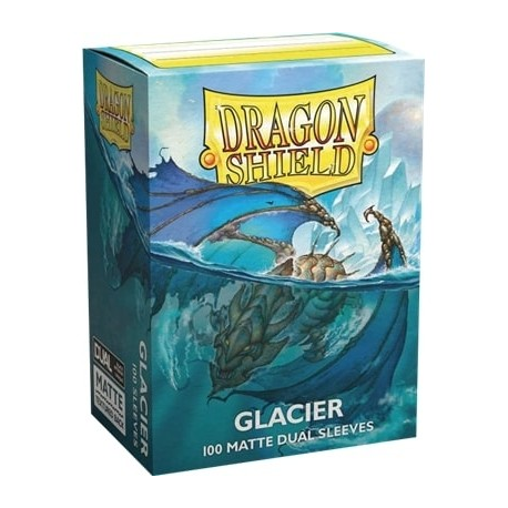 100x Dragon Shield DUAL MATTE - MTG 63.5x88 GLACIER