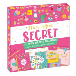 Mon coffret secret - Un super kit avec accessoires pour écrire tous tes secrets ! Avec 1 journal intime- 1 carnet de notes- 6 c