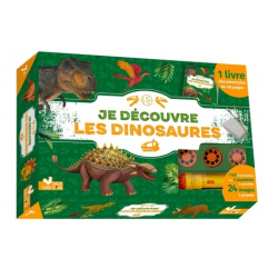 Je découvre les dinos - coffret avec lampe et kit excavation