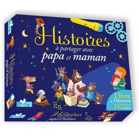 Histoires à partager avec papa et maman - coffret avec lampe